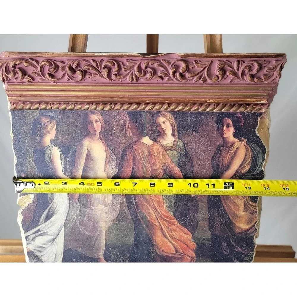Fresco MasterPieces‎ Janmot Rays of Sunlight Dancers Wall Art Fragment Pink Gold